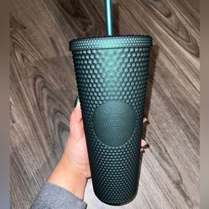 Starbucks Venti Matte green studded tumblr